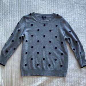Jcrew Polkadot Cashmere sweater, Medium